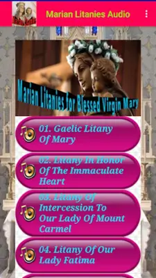 Marian Litanies Audio android App screenshot 1